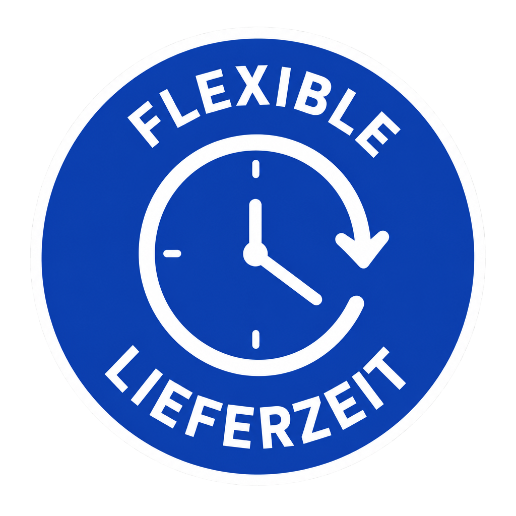 Flexible Lieferzeit frei auswählbar